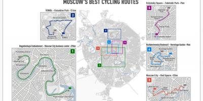 Moskva biciklistička karti