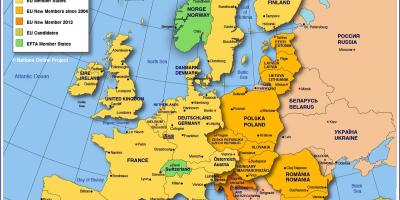 Moskva karta Europe - Moskva na karti Europe (Rusija)