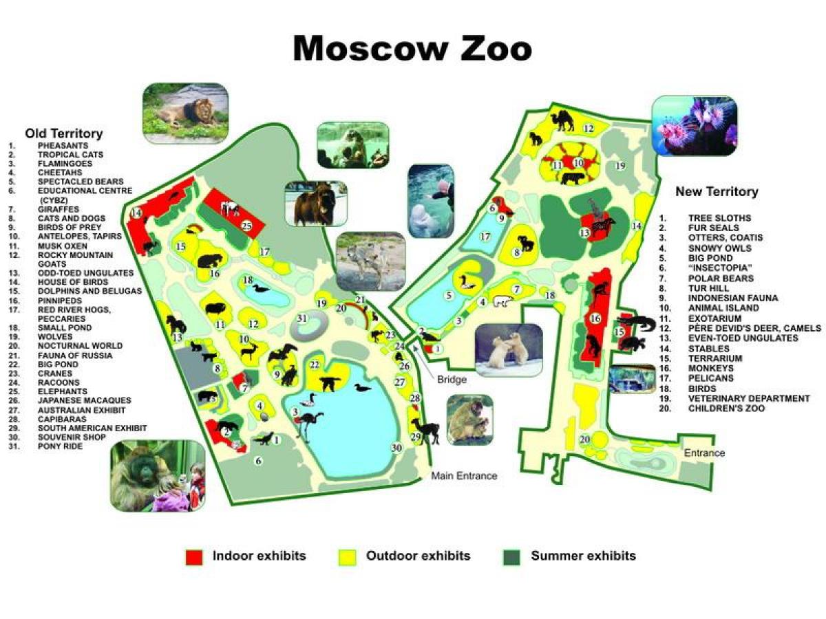 karta Moskovskom zoološkom vrtu