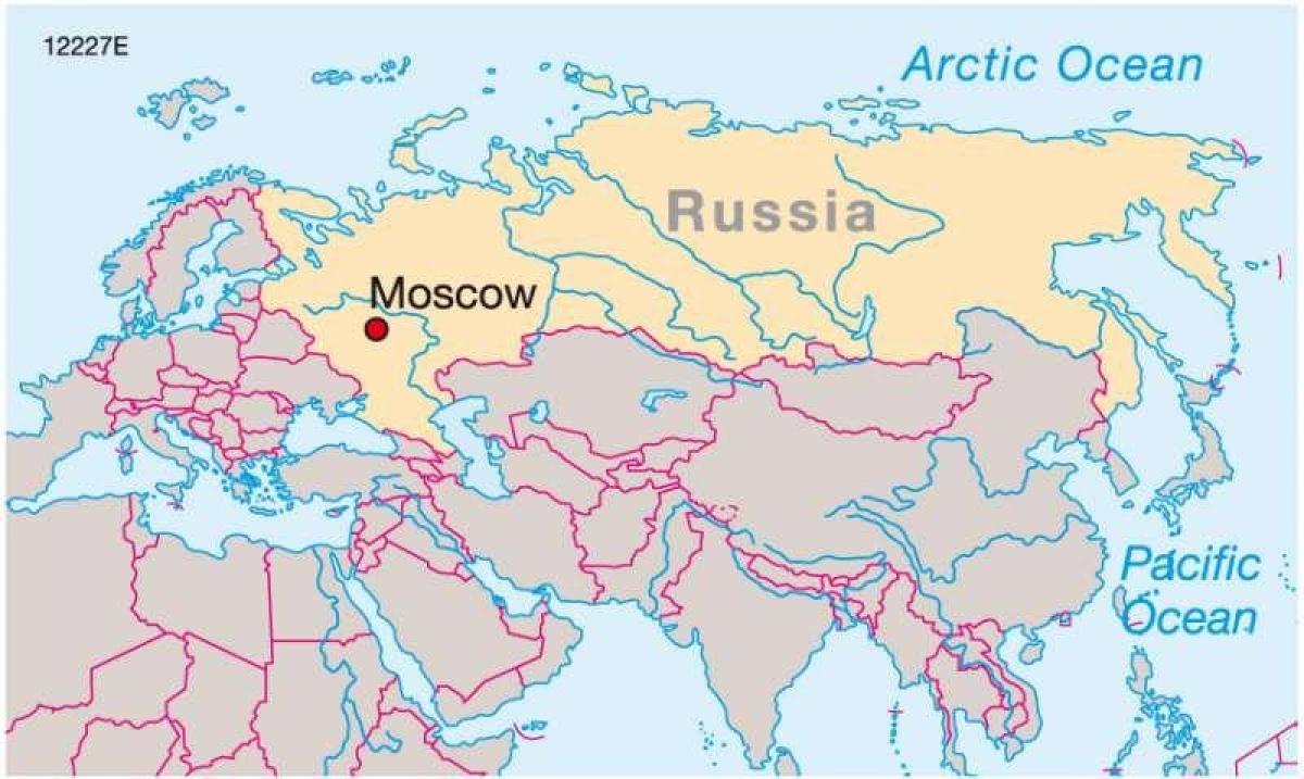 Moskva na karti Rusije