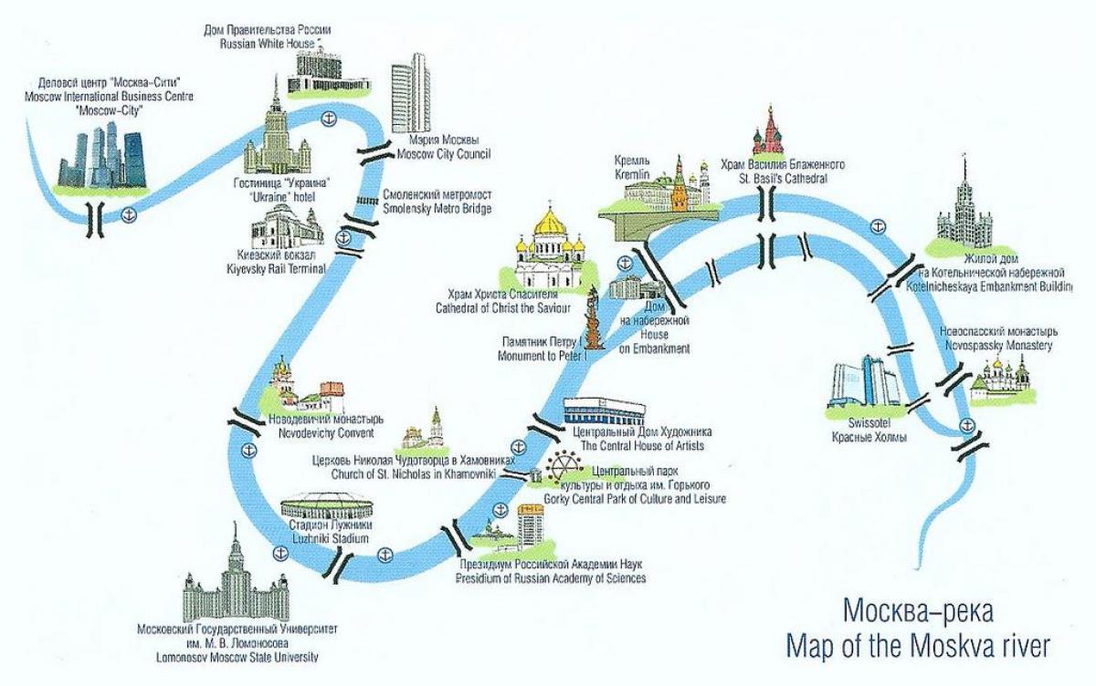 Rijeka Moskva na karti