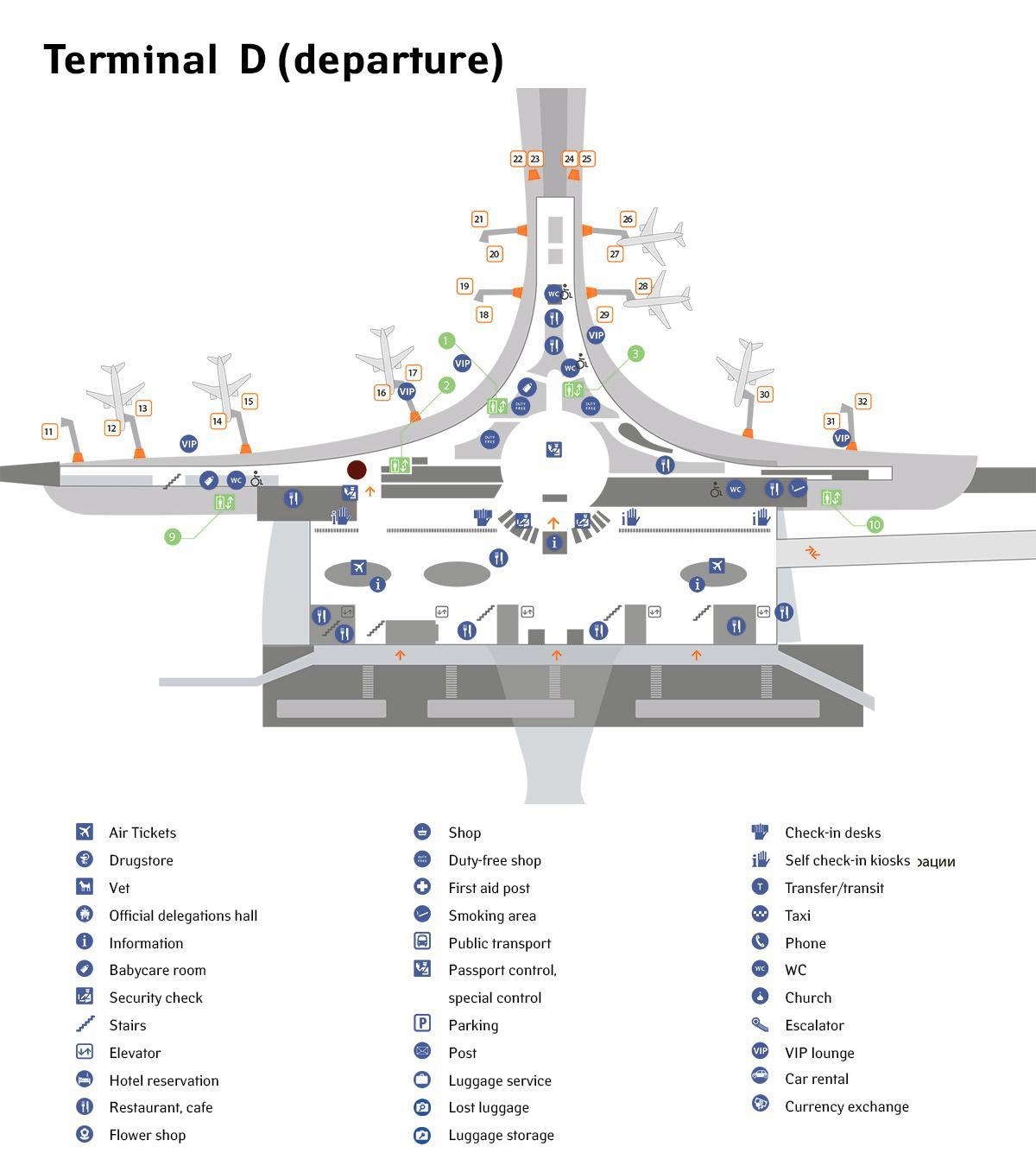 Zračna luka Šeremetjevo kartica terminal D
