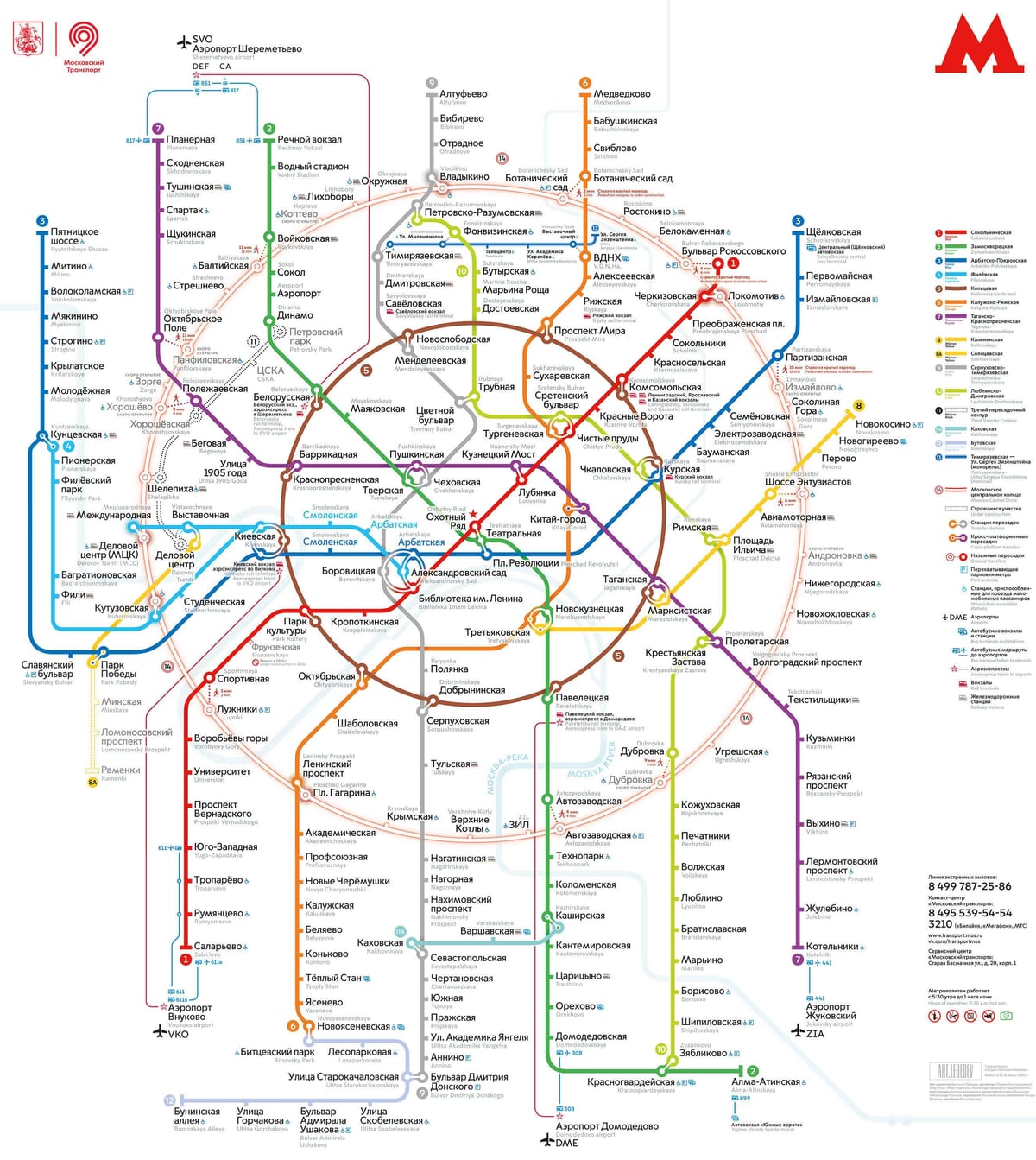 Moskva prijevozna karta