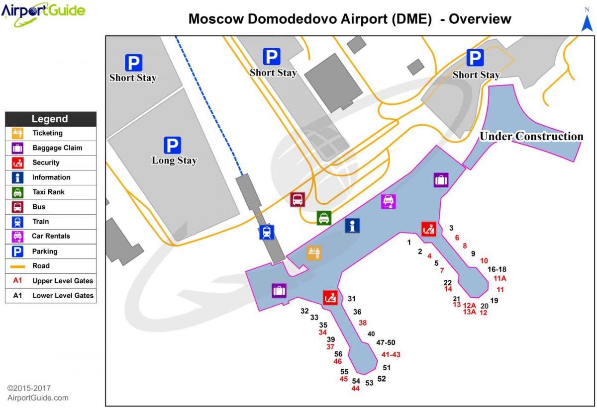 karta zračne luke DME