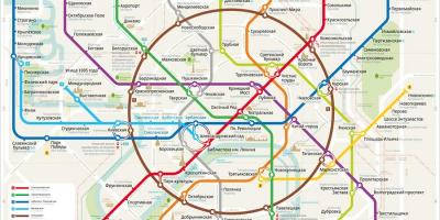 Karta metroa u moskvi na engleskom i ruskom