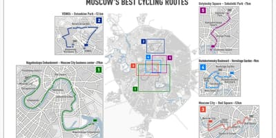 Moskva biciklistička karti